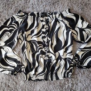 Large White House Black Market blouse
